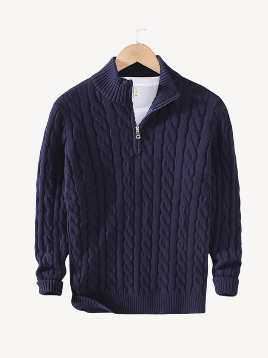 NICOLO - HALF-ZIP SWEATER