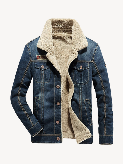 NESTORE - DENIM JACKET WITH FLEECE