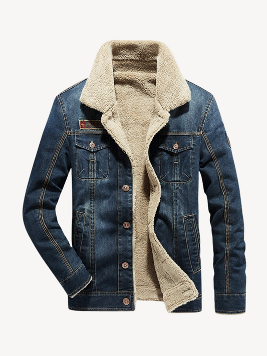 NESTORE - DENIM JACKET WITH FLEECE