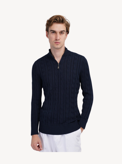 NICOLO - HALF-ZIP SWEATER