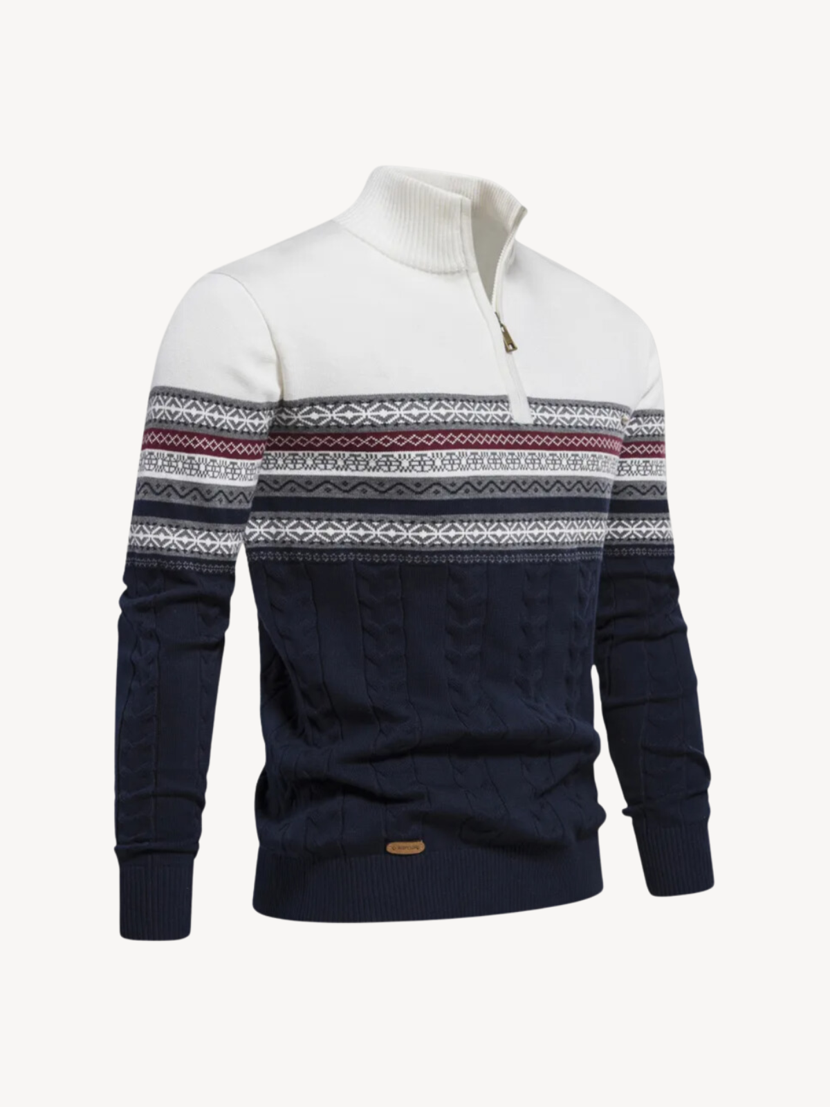 CASIMIRO - PULLOVER WITH HALF ZIP