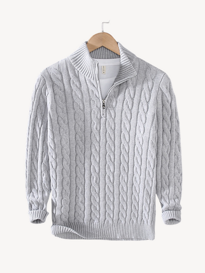 NICOLO - HALF-ZIP SWEATER