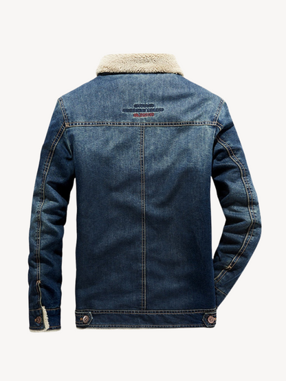 NESTORE - DENIM JACKET WITH FLEECE