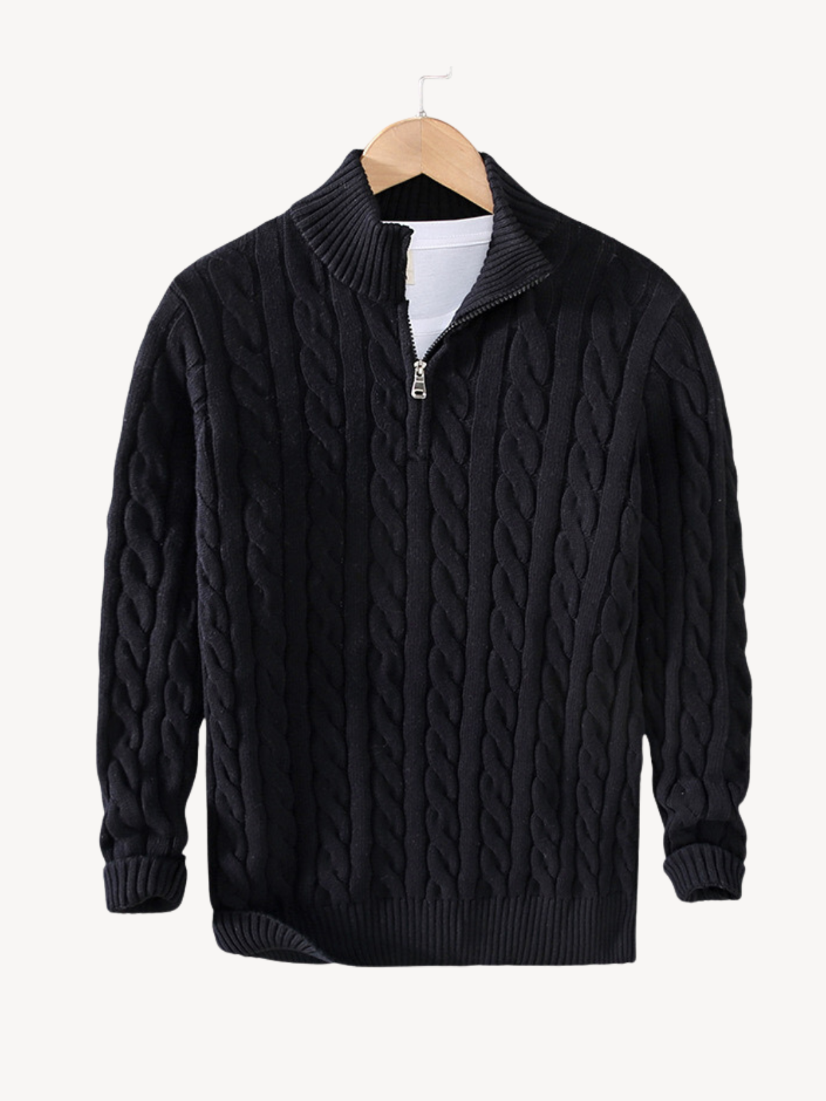 NICOLO - HALF-ZIP SWEATER