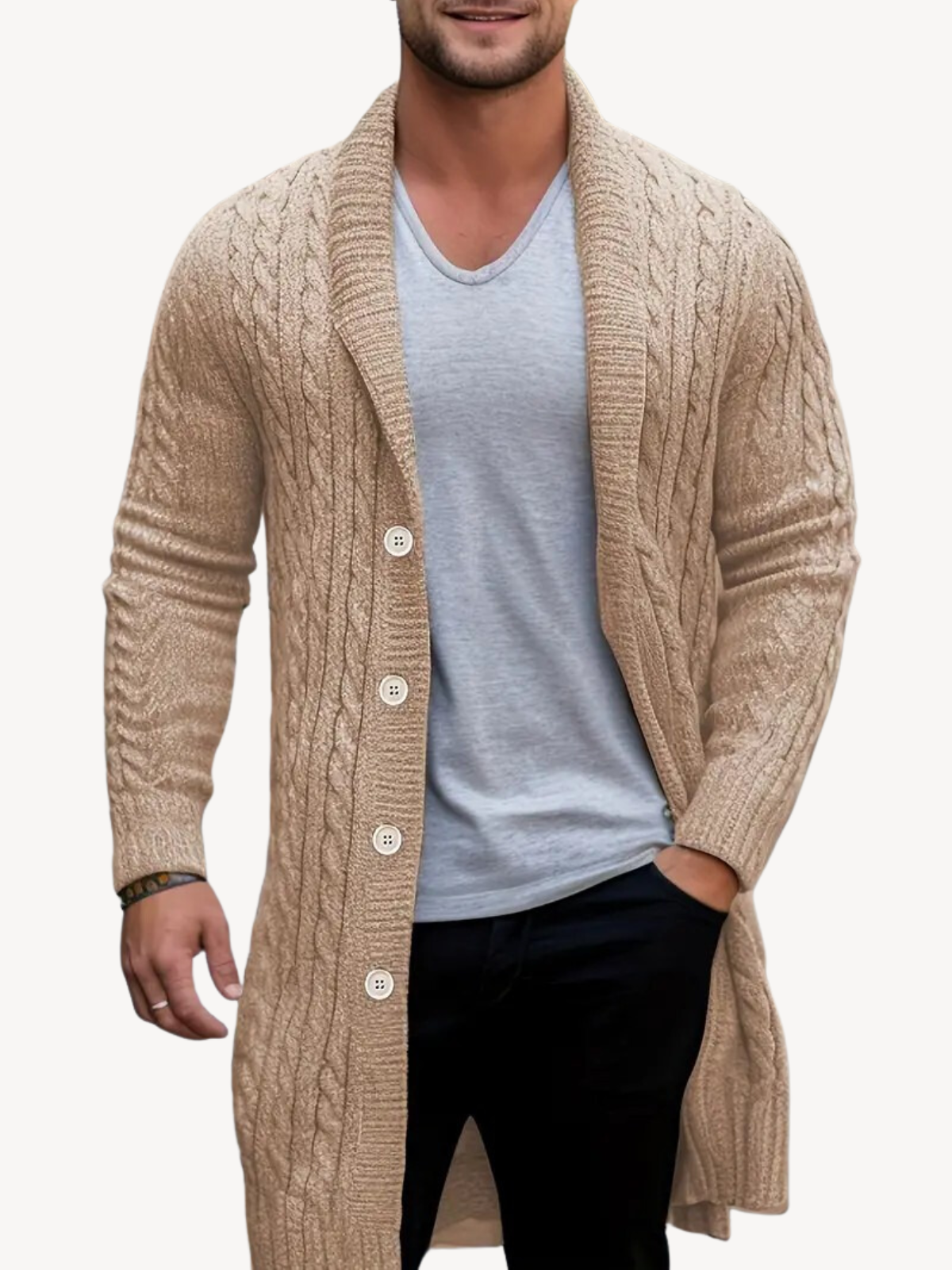 SERAFINO - CARDIGAN IN MAGLIA