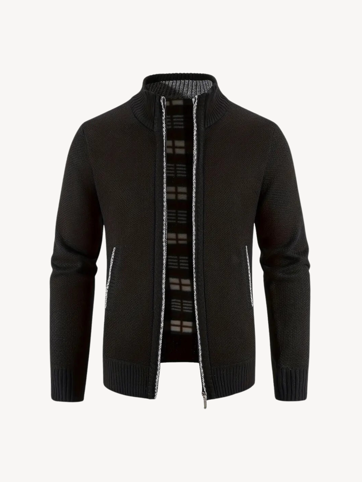 CORRADO - CARDIGAN CONFORTEVOLE CON ZIP